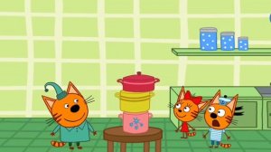 Три Кота Мультфильм Башня из кастрюль