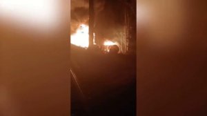 Два вагона-цистерны загорелись на границе Пермского края и Свердловской области