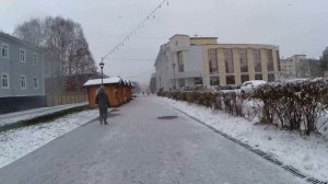 Прогулка по Архангельску. Площадь Мира. Установка ёлки. Чумбарова-Лучинского. 12.11.2025