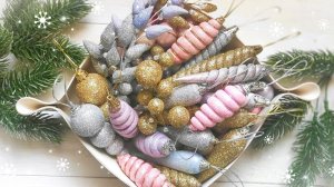 Много разных ёлочных игрушек из лёгкого пластилина. Новогодние игрушки своими руками, очень просто