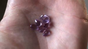 Аметисты натуральные 8шт 5,75ет #571