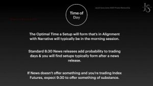 FACTORS TO HIGH PROBABILITY SETUP