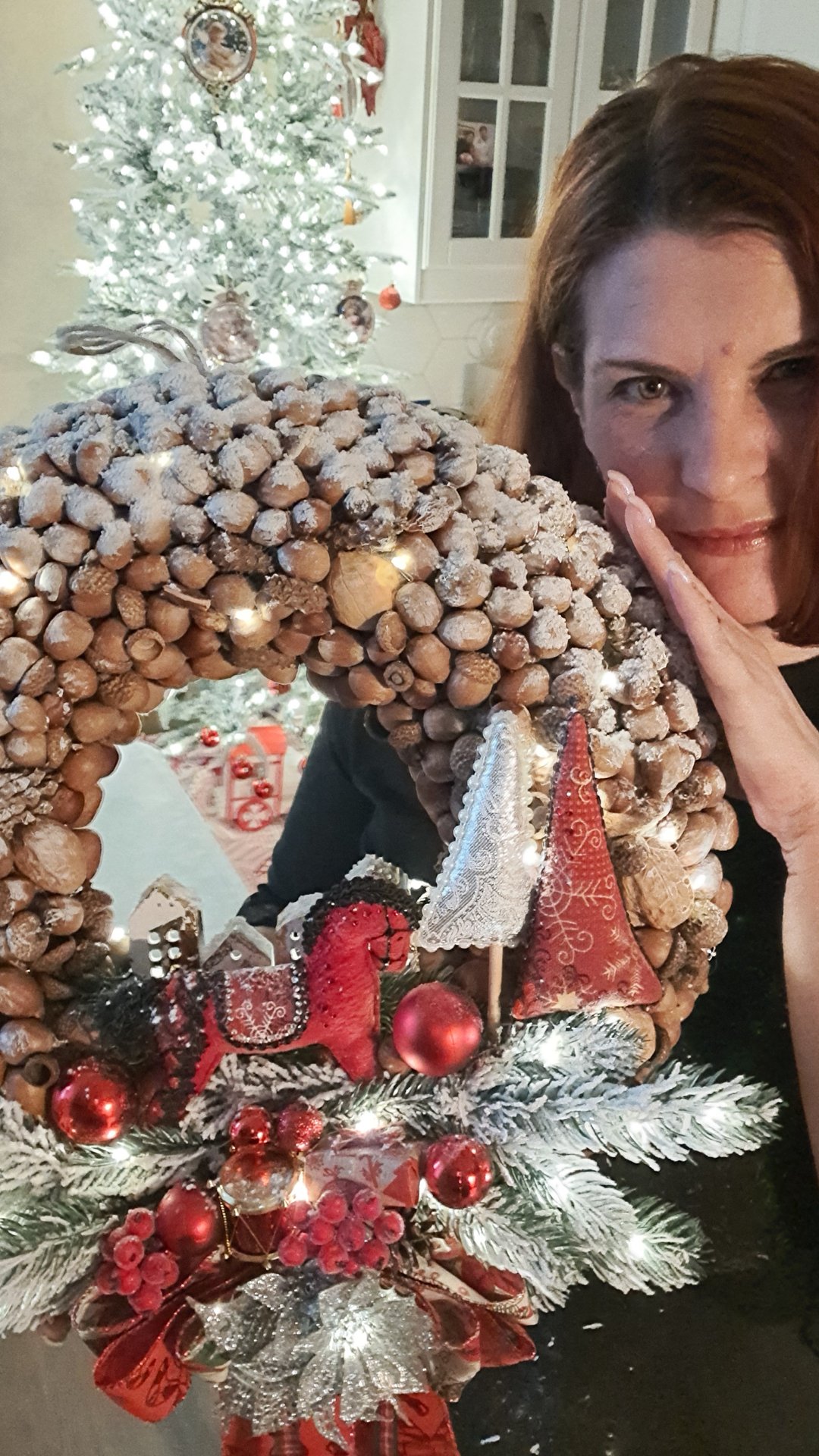 Делаем новогодний венок смотреть онлайн