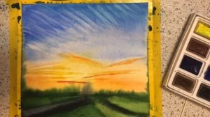 Мастер-класс преподавателя изобразительного искусства Малахаевой Е. Д. «Акварельный пейзаж»