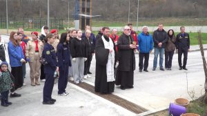 В селе Павловка на территории пожарно-спасательной части высадили деревья