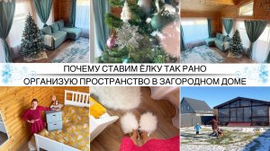 ПОСТАВИЛИ ЁЛКУ 15 НОЯБРЯ  / Организую пространство в загородном доме / Зачем всё это мужчинам