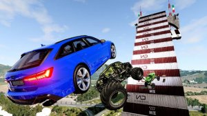 ЭПИЧЕСКИЙ ПОБЕГ МОЛНИИ И СПРУНКИ ПРОТИВ МАШИН В BEAMNG DRIVE