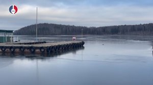 Первый тонкий лёд на Верх-Нейвинском водохранилище