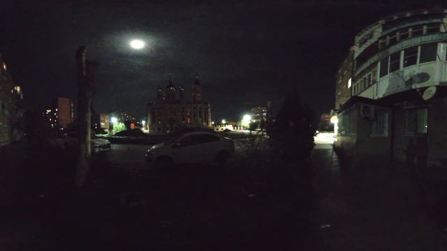 Собор Кирилла и Мефодия ночью, Сальск