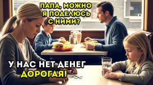 Миллиардер повёл своего СЫНА на ужин, но увидел БЕДНУЮ