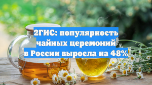 2ГИС: популярность чайных церемоний в России выросла на 48%