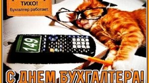С днём бухгалтера. Музыкальная открытка.