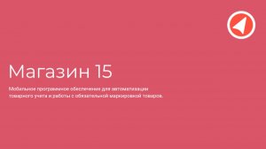 Презентация "Магазин 15": Как навести порядок в торговом зале и окупить затраты за 2 месяца