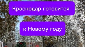 Аллею на Красной украшают к Новому 2026 году | Краснодар | 20.11.2025