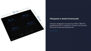 Варочная панель индукционная ZUGEL ZIH618B, черная