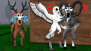 Грустная история оленя, совы и барана в 99 ночей в лесу! Анимация Роблокс