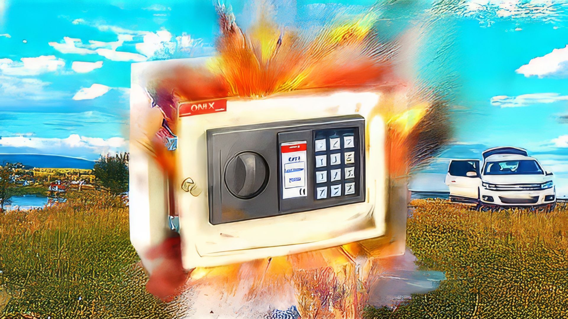 ЧТО БУДЕТ ЕСЛИ СУНУТЬ ПЕТАРДУ В СЕЙФ!