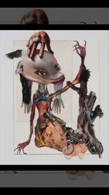 Художница Вонгечи Муту, (1972г.р.). Кенийка