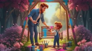 Качели скрипели. Мультик для детей. Песенка для детей