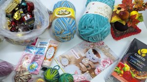 Подарок от Ирина// Новые моточки// Вкусняшки// Остатки для пледа