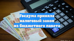 Госдума приняла налоговый закон из бюджетного пакета