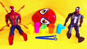 Человек-паук играет Сортер Стаканчики.Супергерой.Мстители.Игры.Игра.Игрушки для детей.Поиграть.