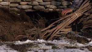 Kənd Həyatı. Пирожок с курицей. В деревенском стиле.