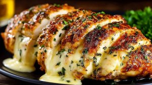 ИДЕАЛЬНОЕ горячее блюдо на Новый Год 2025! Сочная куриная грудка с сырной начинкой — тает во рту!