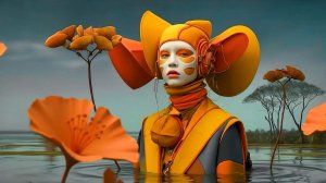 Оранжево желтый