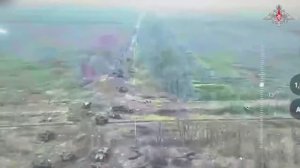 Кадры уничтожения техники и живой силы ВСУ в районе н.п. Димитров ДНР