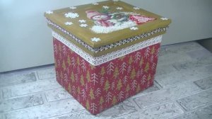 Шкатулка-чудо из картона : Подарок с новогодним волшебством!