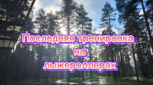 Последняя тренировка на лыжероллерах (13.11.25)