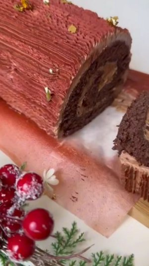 РЕЦЕПТ ШОКОЛАДНЫЙ РУЛЕТ «ПОЛЕНО»