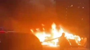 В Краснодаре семья сгорела в машине после удара беглого водителя