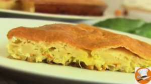 Пирог на кефире с капустой