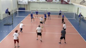 Волейбол. Ветераны 65+. Игра.