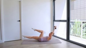 34 min FULL BODY WORKOUT _ at-home mat Pilates with weights