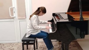 Андриянкина Ксения. Ф. Бургмюллер - Этюд op. 105 №2 c moll