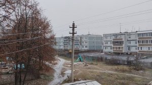 20-11-2025 первый снег в деревне в ноябре