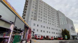 Пожарно-тактические учения на объекте здравоохранения (больница им. Семашко)