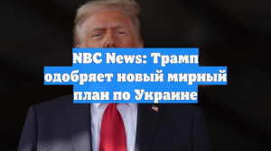 NBC News: Трамп одобряет новый мирный план по Украине
