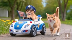 Как котик полицейсткую машинку хотел