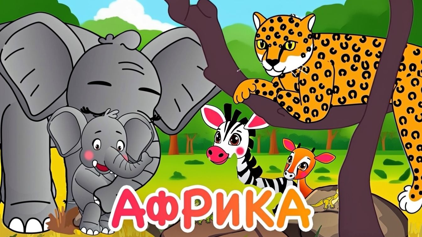 Мультик для малышей Африка Непослушный слоненок