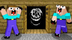 НУБ ЗАТРОЛЛЕН DOORS ROBLOX И НЕВИДИМЫМ ПРО В МАЙНКРАФТ