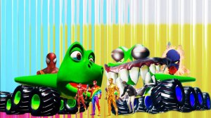 Мега ямы против новых машин СУПЕРГЕРОЕВ в BeamNG Drive!