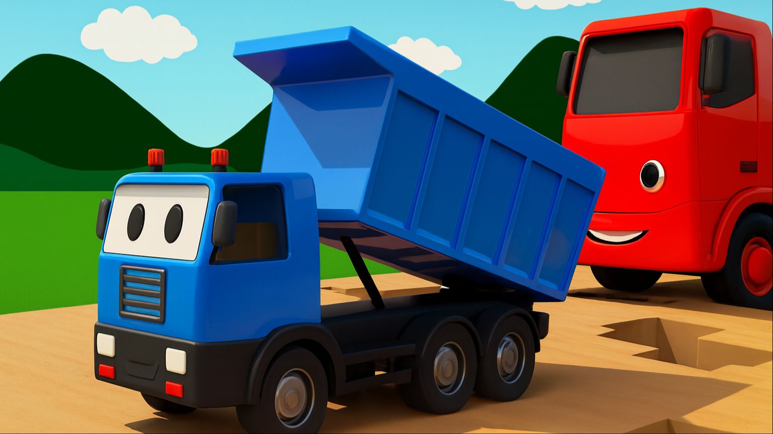 Мультики для детей |  Грузовичок Лева и его друзья играют в краски |  Мультики для малышей