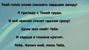"ЖЕНИХ ДУШИ!" Слова, Музыка: Жанна Варламова