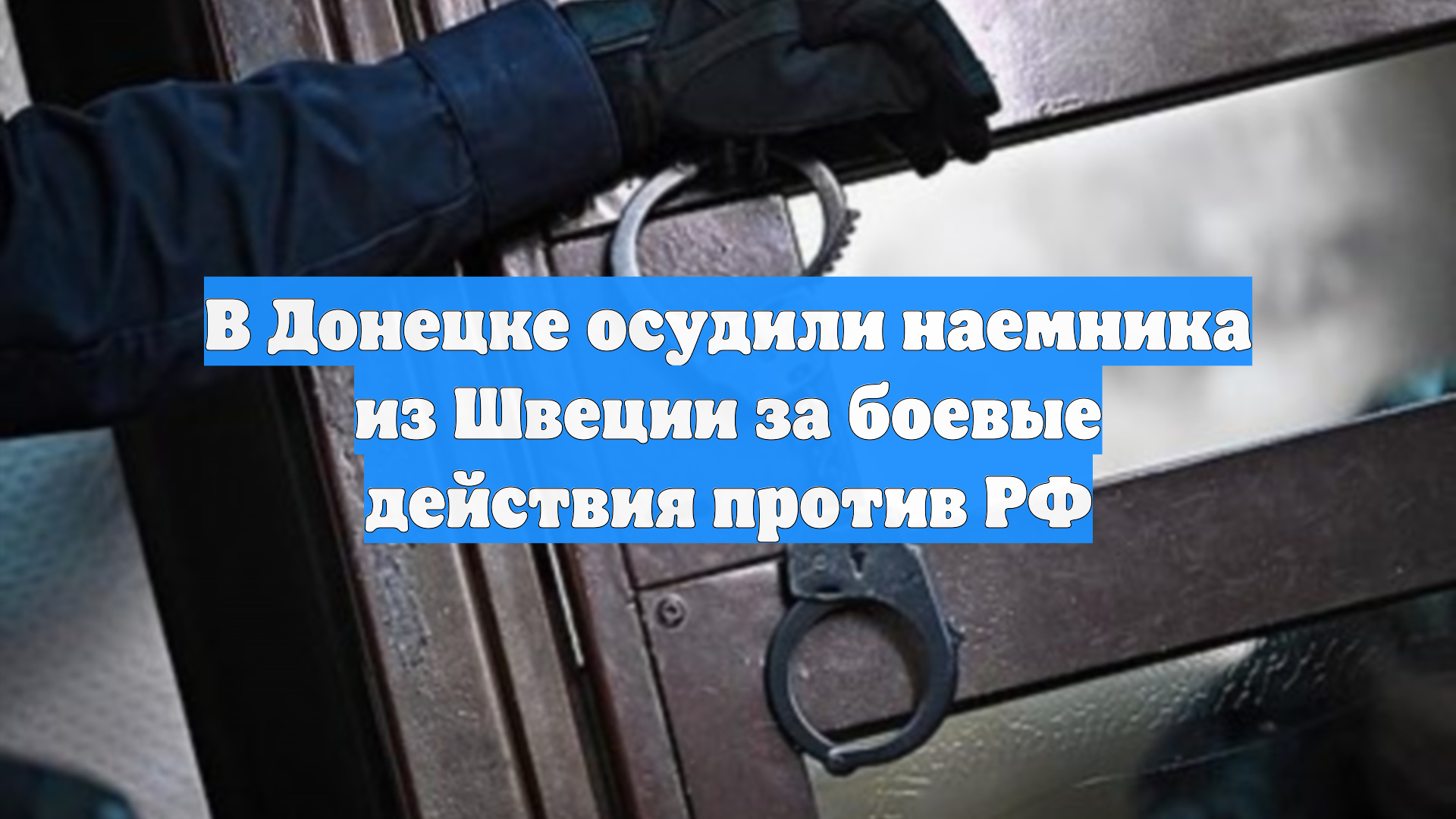 В Донецке осудили наемника из Швеции за боевые действия против РФ