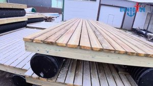 Понтон причал пластиковый с настилом