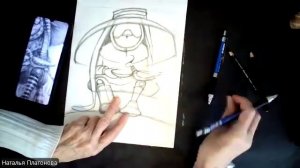 Лесной Кот и Друзья (простой карандаш)